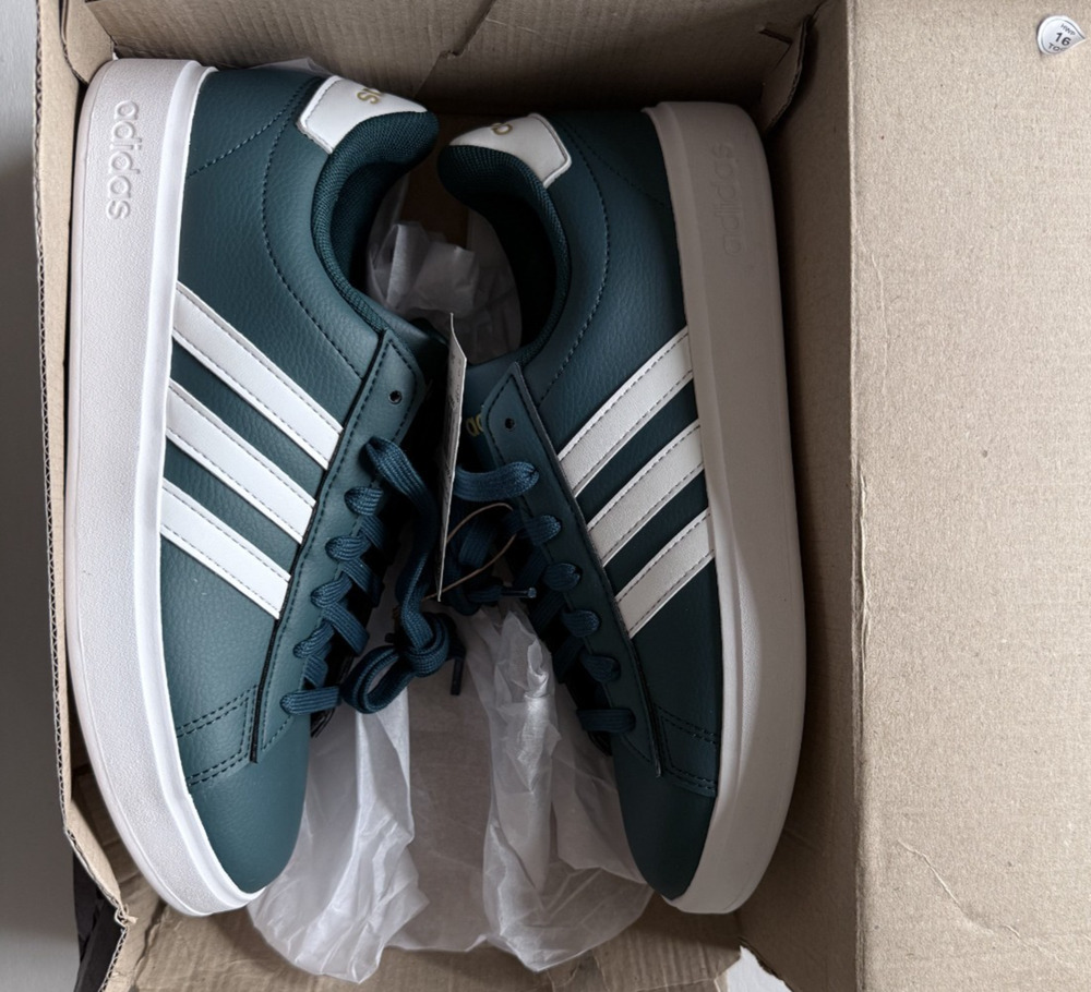 Adidas Grand Court 2.0 Teal Blue Women 6.5 NIB/NWT
